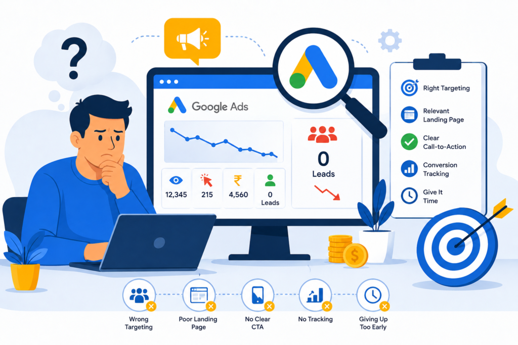 Running Google Ads But Not Getting Leads Here's What's Probably Going Wrong