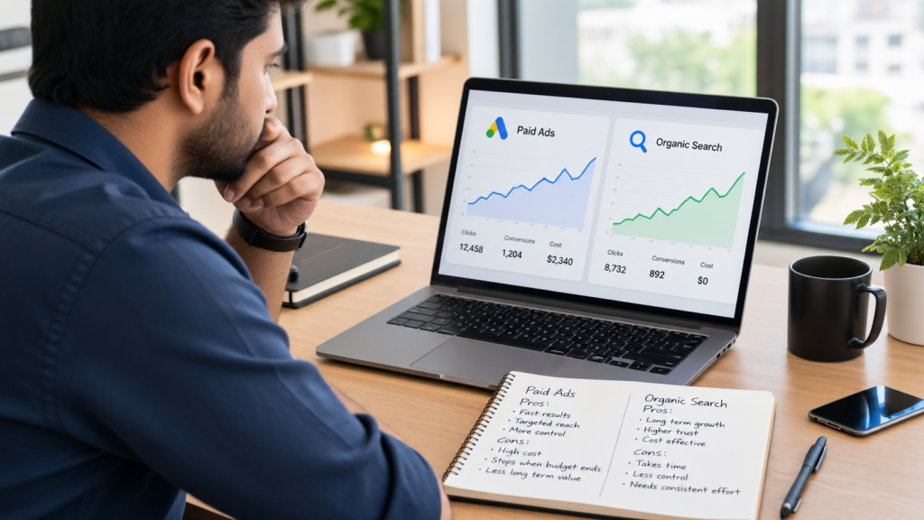 Google Ads vs SEO: Which Should You Actually Invest In First?